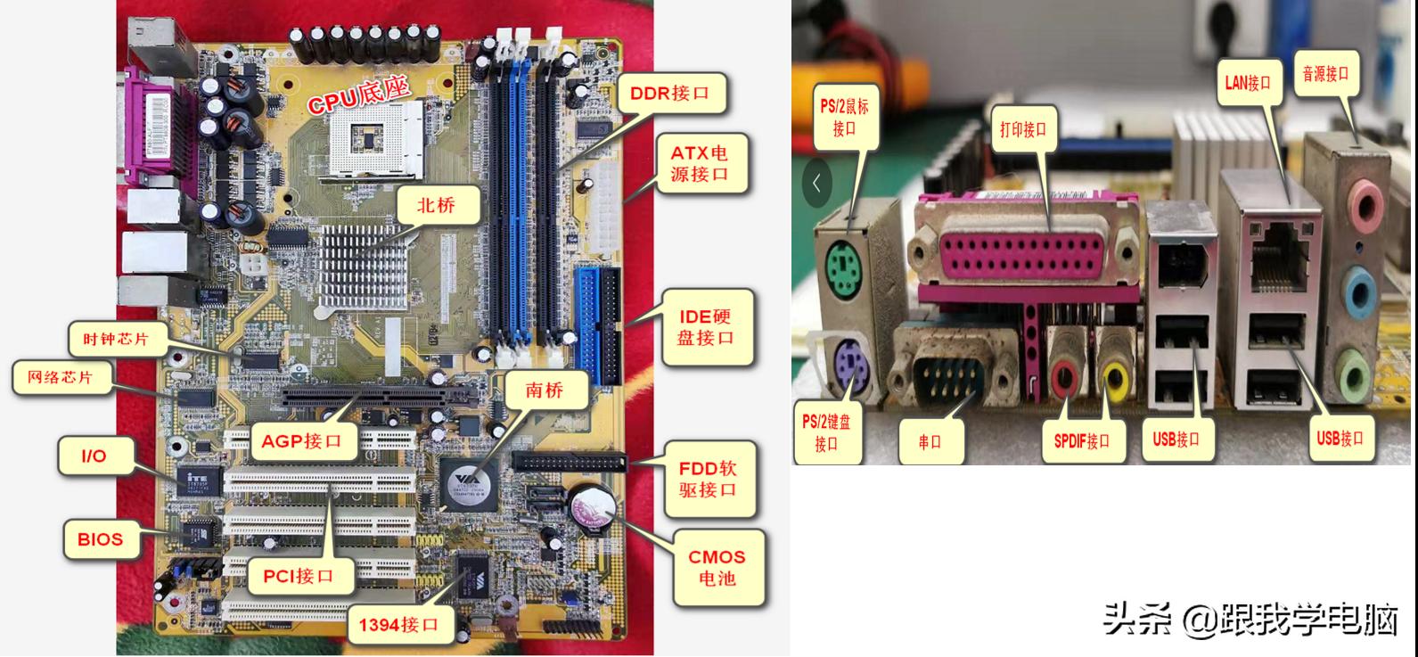 主板接口名称及接法怎么组装,维修主板接口技巧