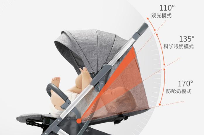 婴儿推车可坐可躺轻便折叠推荐,最新款轻巧双向折叠婴儿推车
