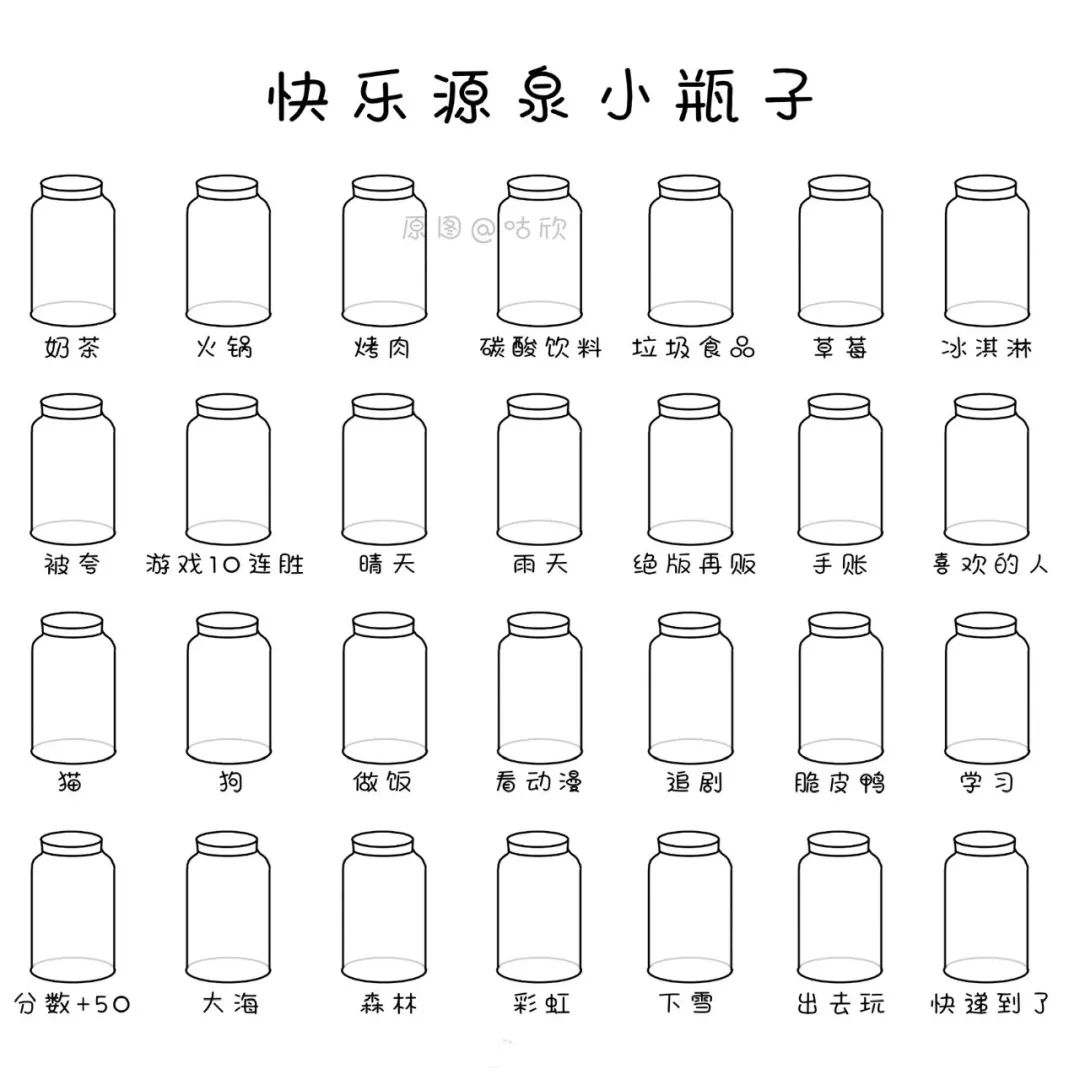 超火的小瓶子涂鸦原图,涂鸦小瓶子颜值原图