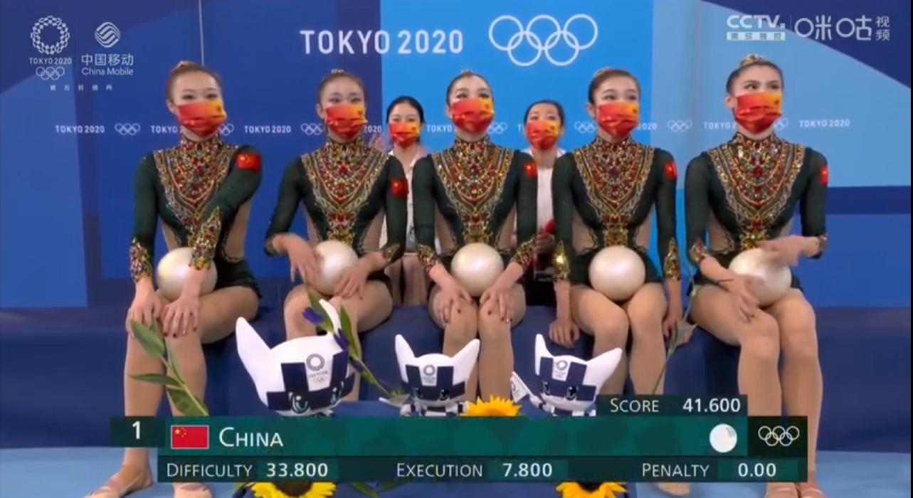 中国队好看的竞技体操服,中国艺术体操敦煌飞天原版