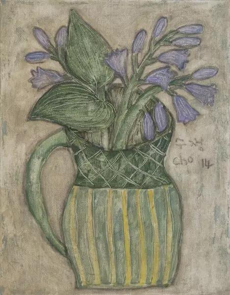 韩国女艺术家：卓秀英，画出来的雅致花草