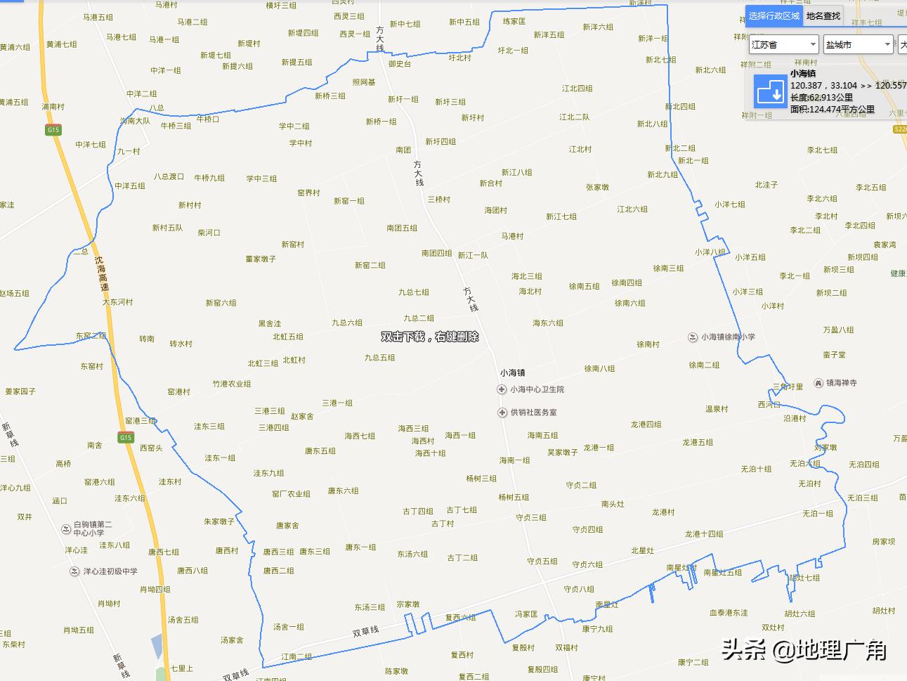 盐城市大丰区行政区划地图,江苏省盐城市大丰区最新地图