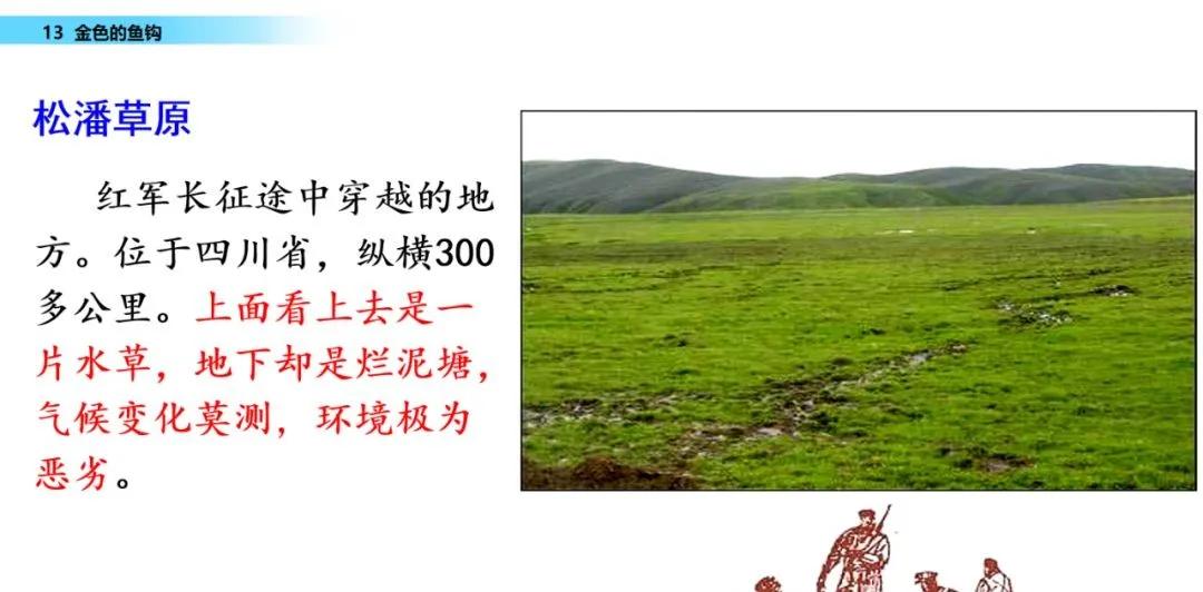 语文第15课金色的鱼钩知识点,六年级下册部编版第13课金色鱼钩