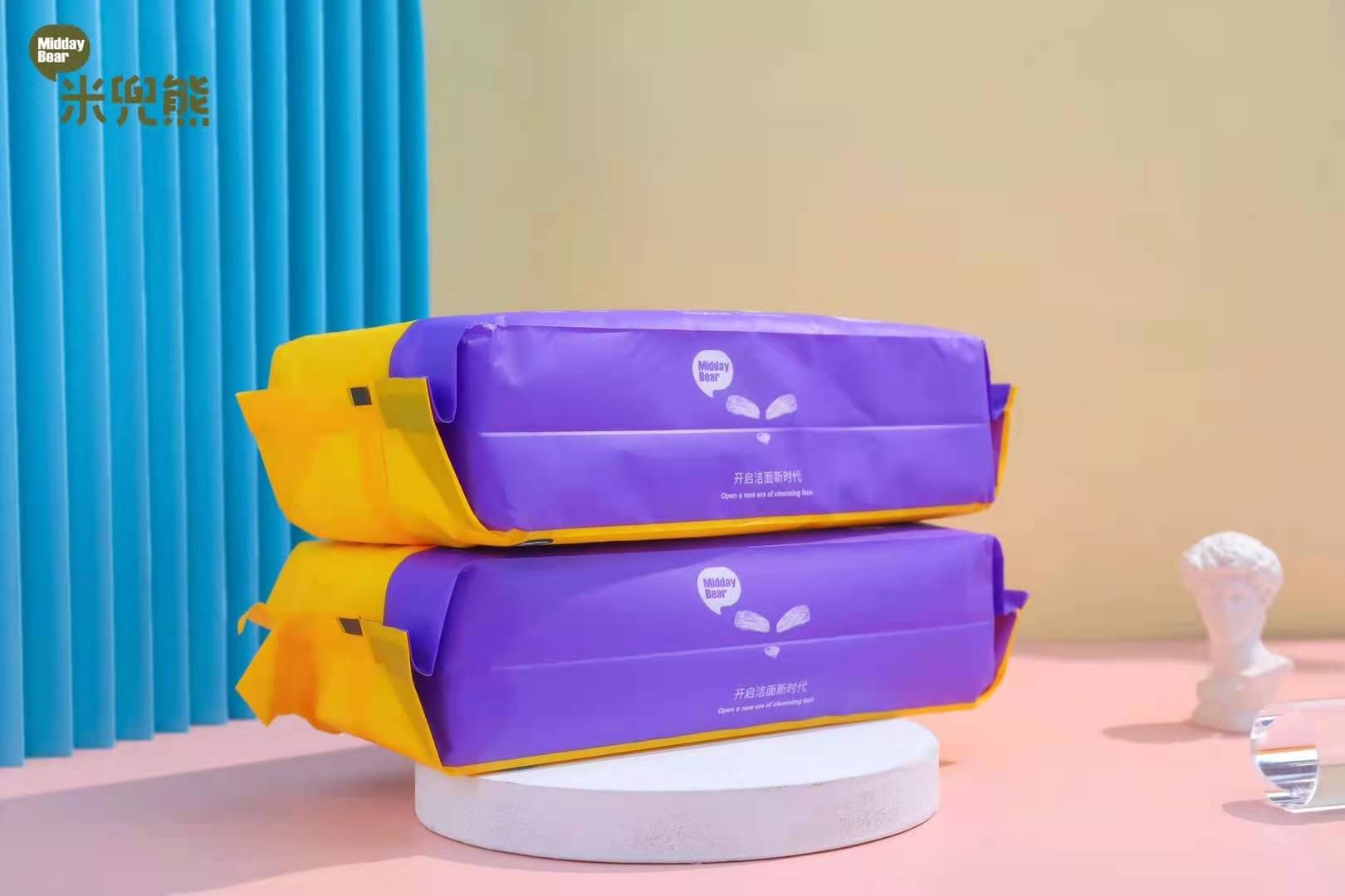 米兜熊干湿两用巾,棉柔巾米兜熊