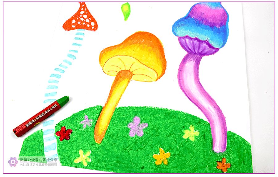 奇幻森林的儿童绘画作品,怎么画森林精灵儿童画