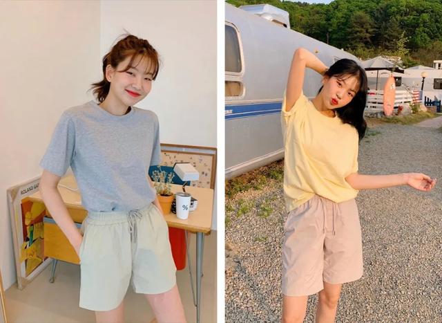 梨形身材高腰中腿裤,爸爸裤子直筒小个子