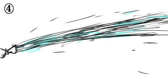 如何画水的流动形态,如何画出水的感觉