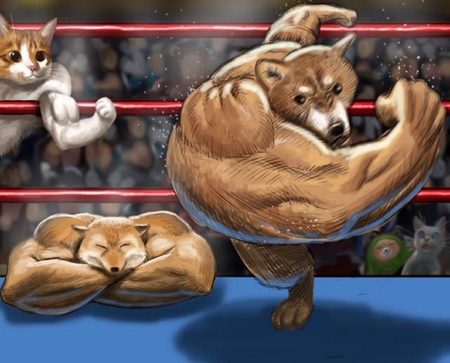 日本博主把动物拟人化,把动物变成动漫人物的画