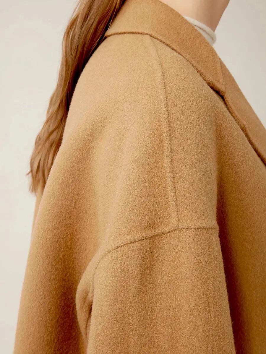 大格子大衣好看吗,焦糖色大衣好看吗