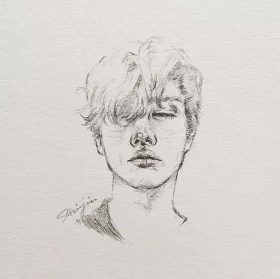 人像速写的简单画法,插画欣赏各种人物的手绘速写