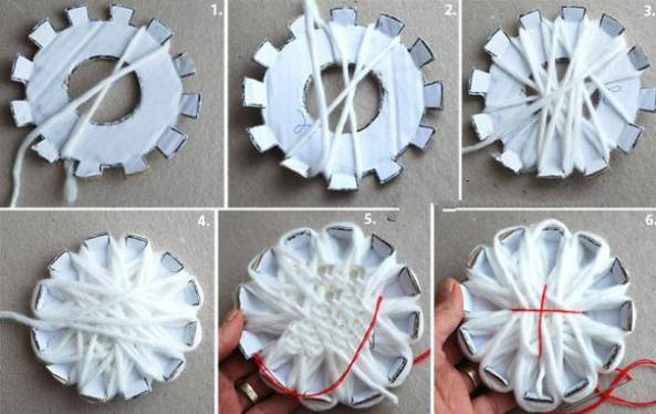 简单的毛线花鞋子的编织,毛线花包头帽子的编织方法
