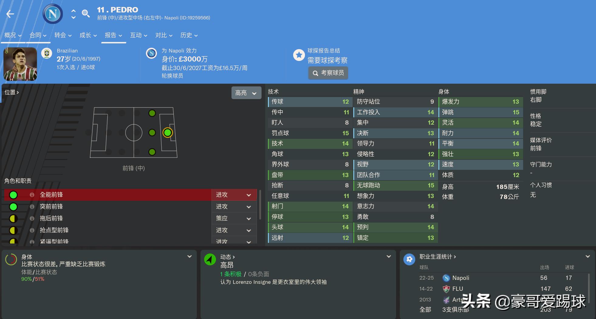 fm妖人中超,fm妖人冈萨洛拉莫斯