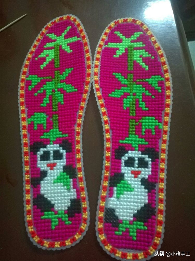 云南小巧妹自做鞋垫刺绣教程,孙姐手工刺绣鞋垫教程