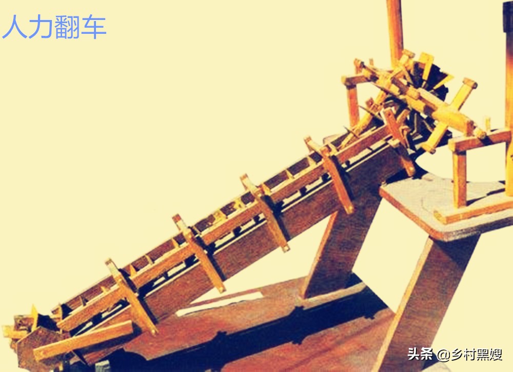 古代灌溉工具风力水车,农业靠天吃饭
