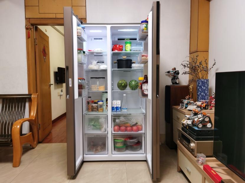 海尔538升无霜变频对开门超薄冰箱,海尔冰箱bcd-541怎么调节冷藏温度