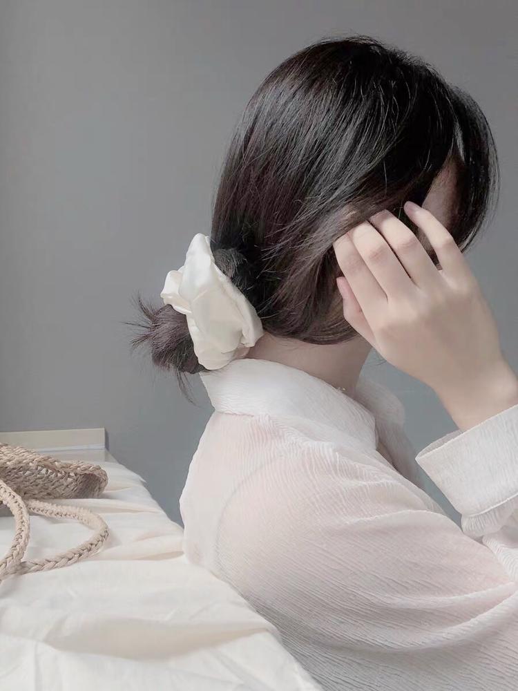 法式赫本风真丝高级感,法式复古大码真丝