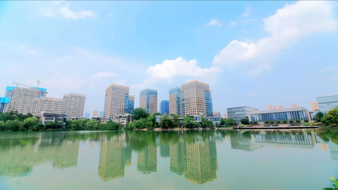 航拍光谷中心全景,光谷软件园航拍