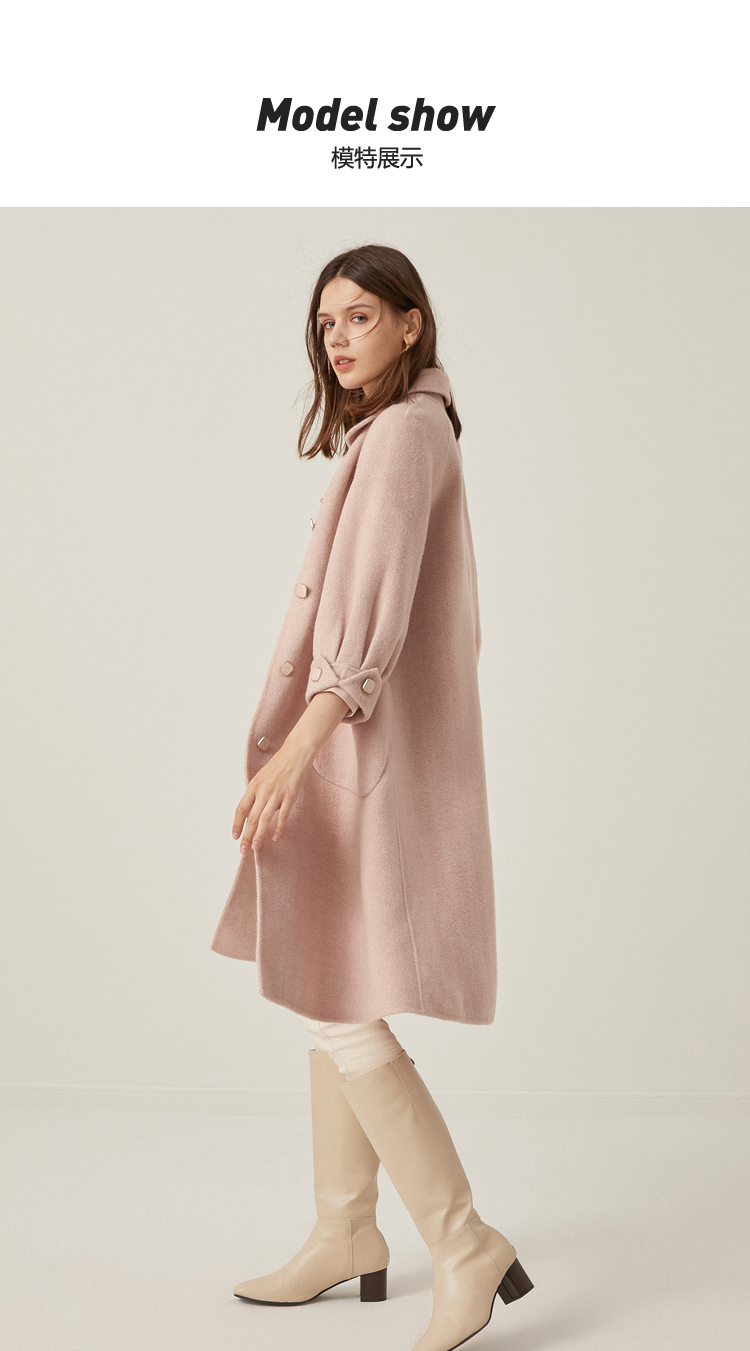 莱茵新款大衣,春季莱茵蓝色外套穿搭