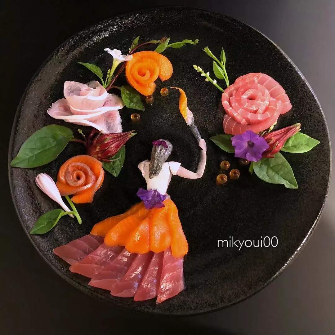 澳龙刺身摆盘制作视频,刺身制作视频创意摆盘