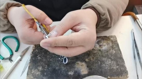 s925耳环修理视频,女s925银流苏耳环