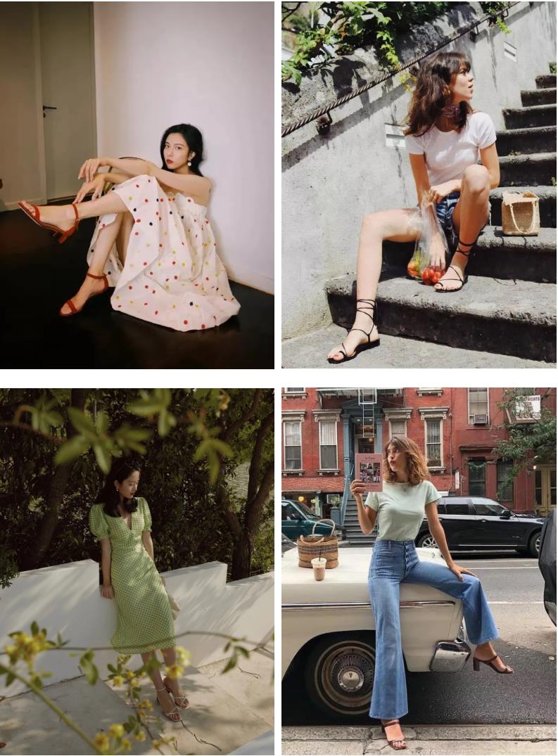 30-40岁洋气女凉鞋,30岁高档漂亮凉鞋女