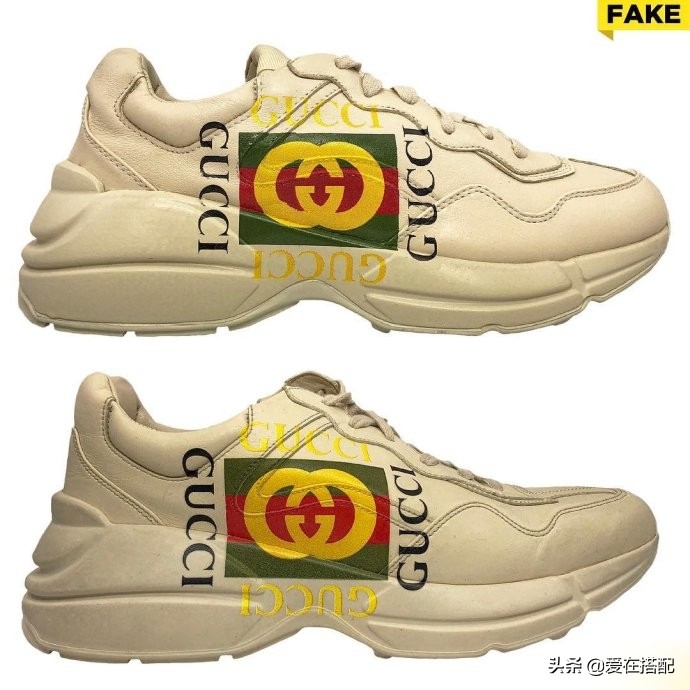 gucci老爹鞋真假对比图2019,gucci老爹鞋真假米老鼠