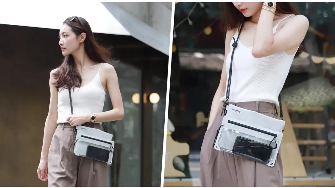 全境防水瞬扣包，地上水下都能用，下雨游泳照样玩手机