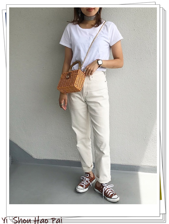 优衣库的白色裤子,优衣库白色摇粒绒裤子搭配