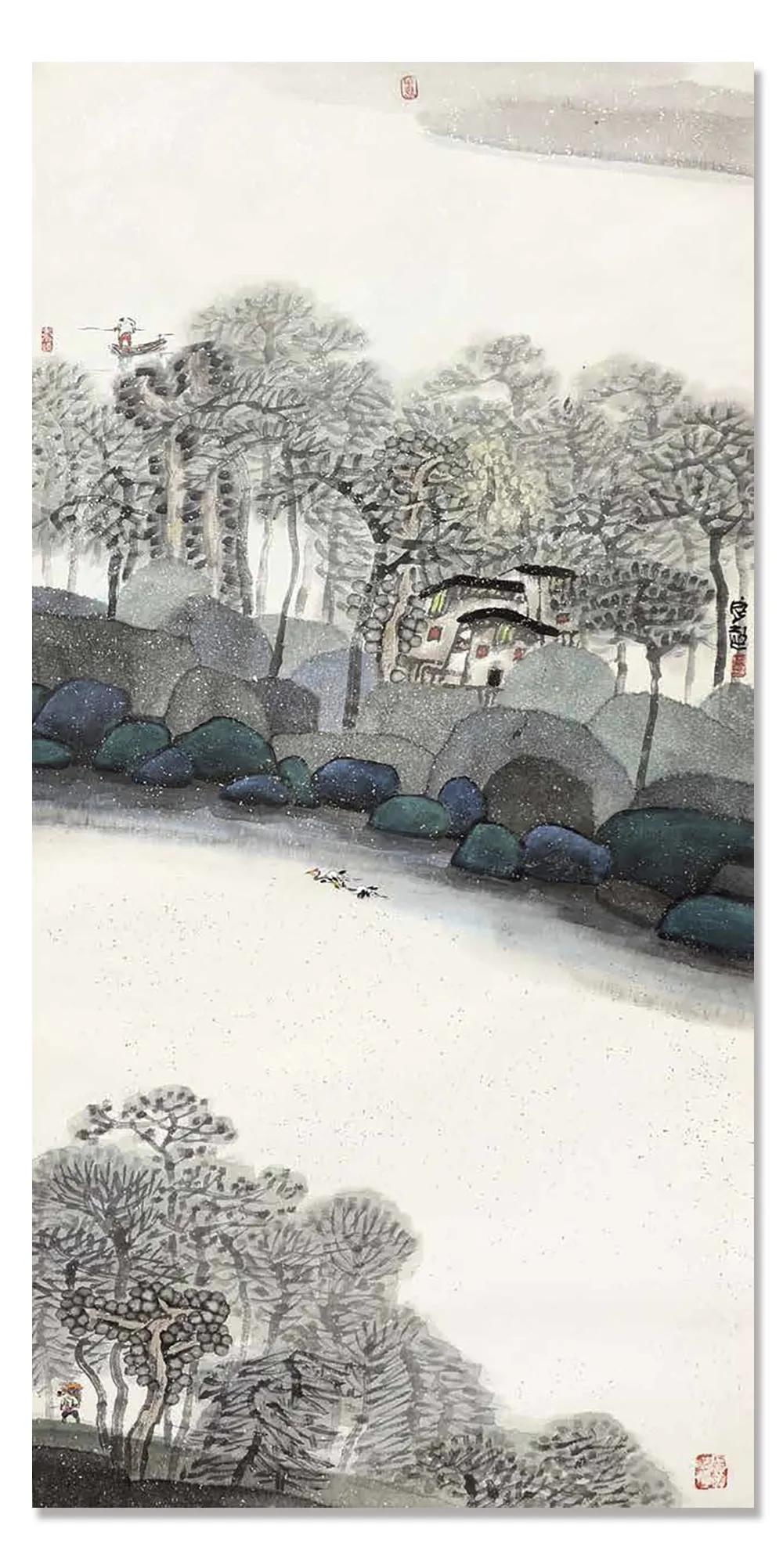 谢定超现代山水画艺术,谢定超山水画欣赏