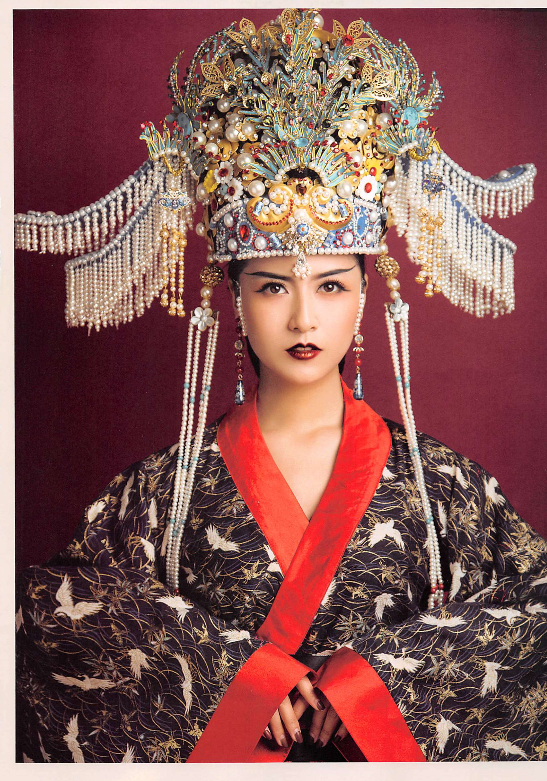 楝撳奖绾㈠,涓浗椋庣殑鍙ら浜虹墿姝ｈ劯鎵嬬粯