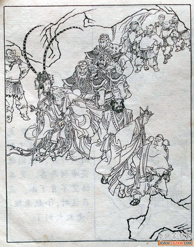 《西游记》之三打白骨精背景图,西游记三打白骨精文字版图文