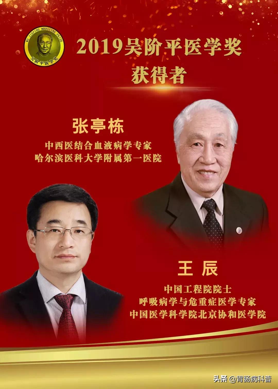 吴阶平医学奖获得者,吴阶平医药创新奖