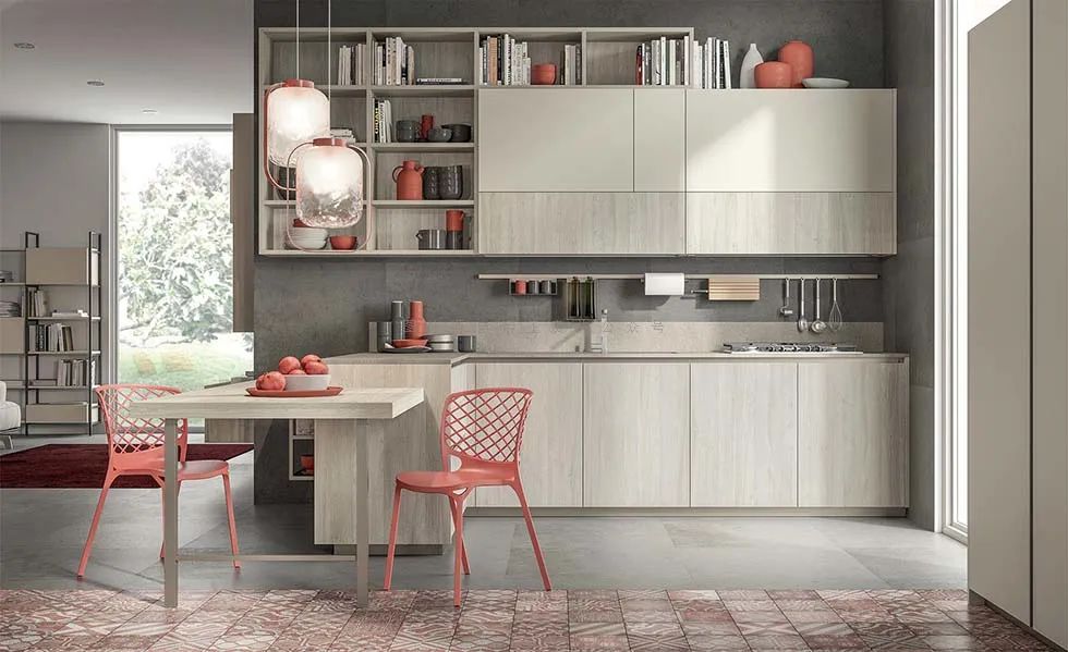 电视柜橱柜整面墙一体,橱柜厨边柜电视柜一体