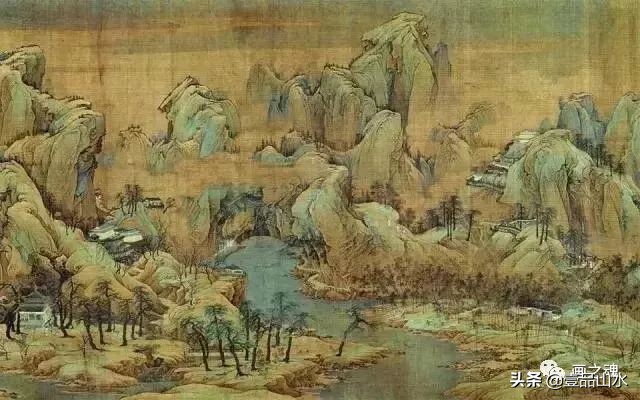 历代名家青绿山水画作品,历代青山绿水经典国画精品欣赏