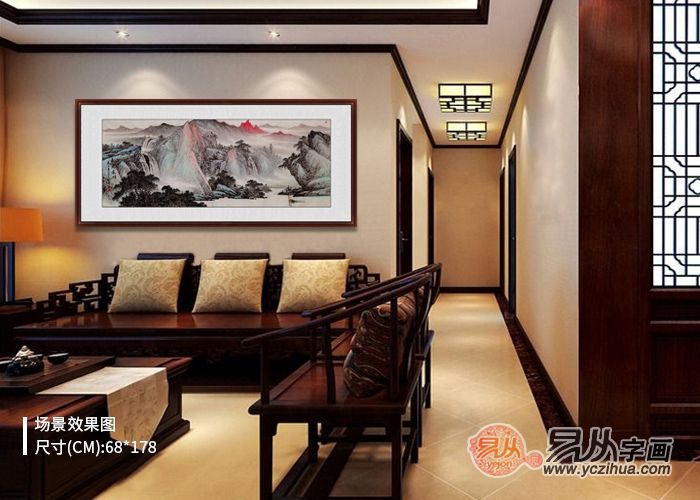 这四款家居装饰画挂家越看越好看,客厅墙壁装饰画高级感