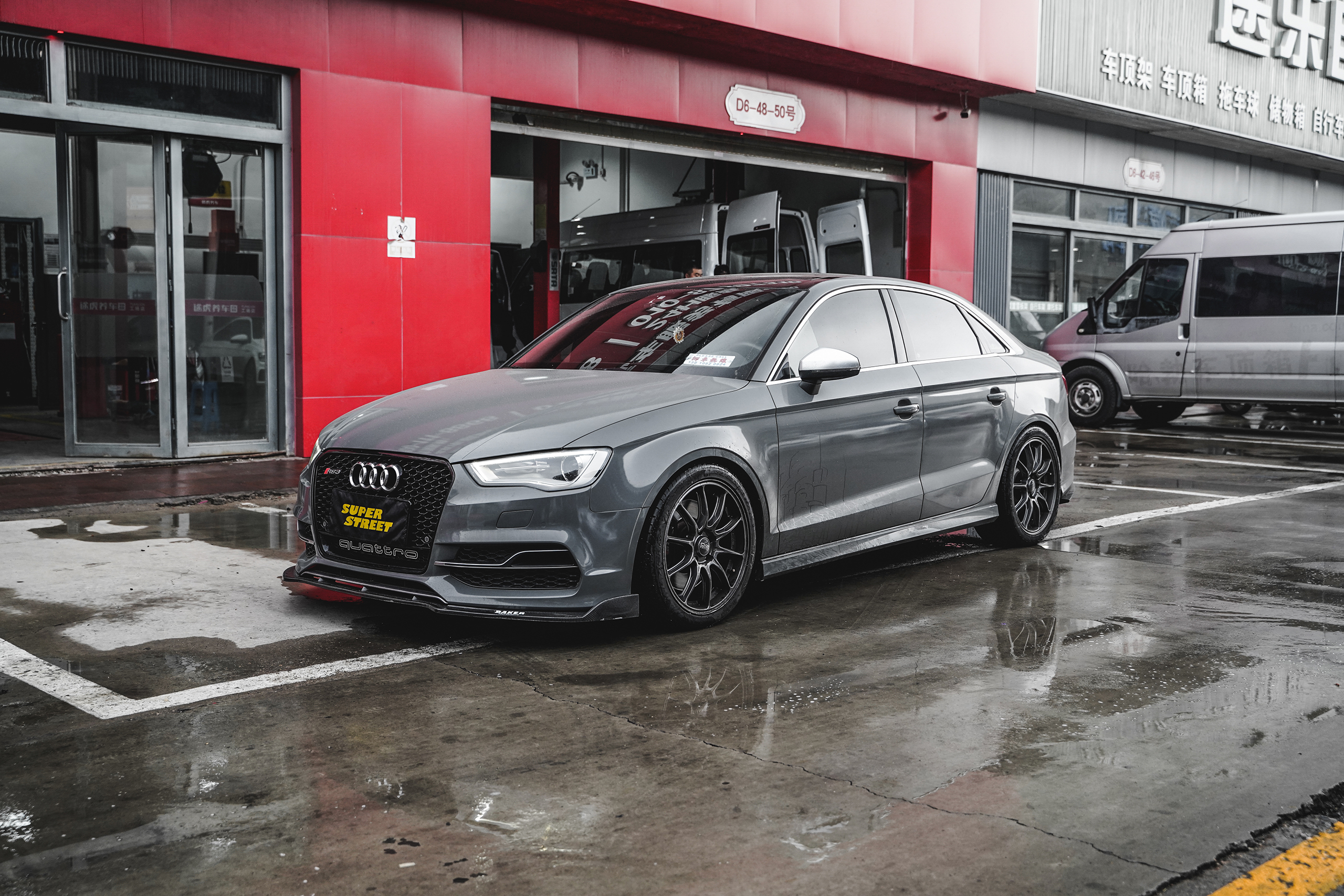 奥迪s3绞牙避震效果图,奥迪s3改装大涡轮