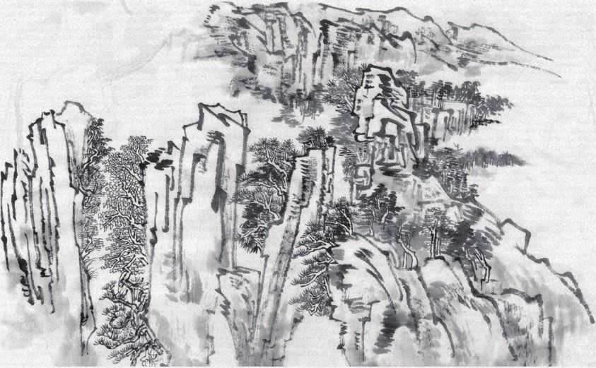 零基础画山水画教程,山水画三级考级范画