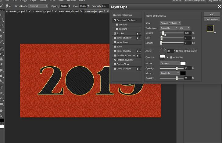 2019年新年贺卡图片,新的一年的新年贺卡