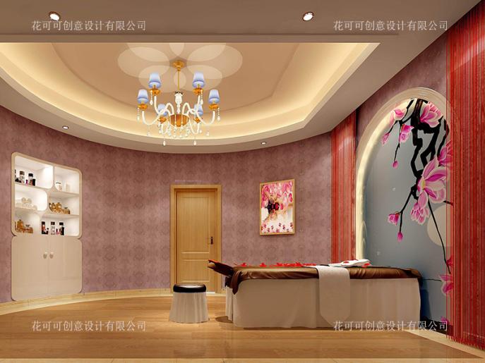 美容院装修空间设计,美容院屋顶软装设计