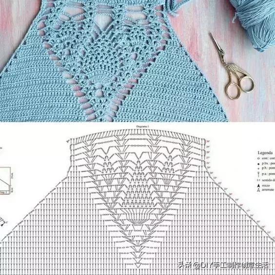 夏天来了，一定要钩一套给自己，有钩织教程