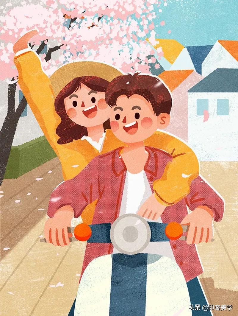 四季插画图片大全,100张唯美插画图