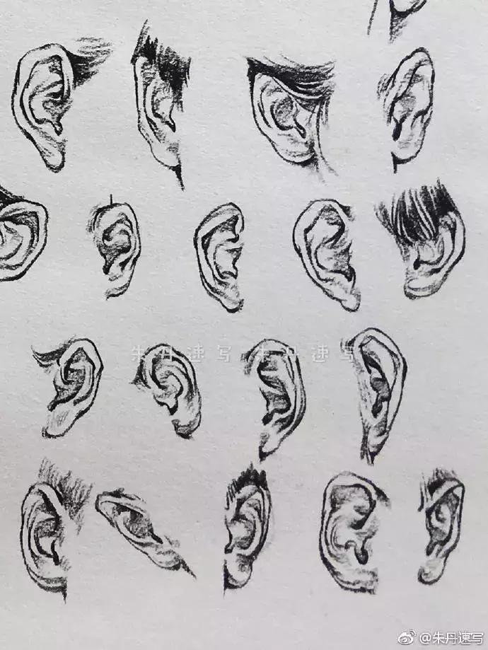 速写看一眼画一笔,用速写的方法画肖像画