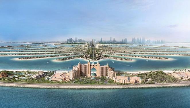 迪拜填海造岛房子,迪拜1万亿美元项目