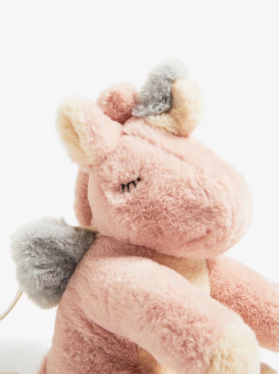 zara粉红豹双肩包,zara的独角兽限定包