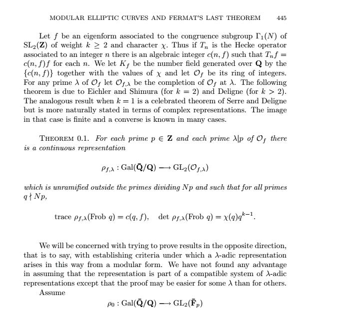 怎么才能看懂怀尔斯的费马大定理,费马大定理怀尔斯历程
