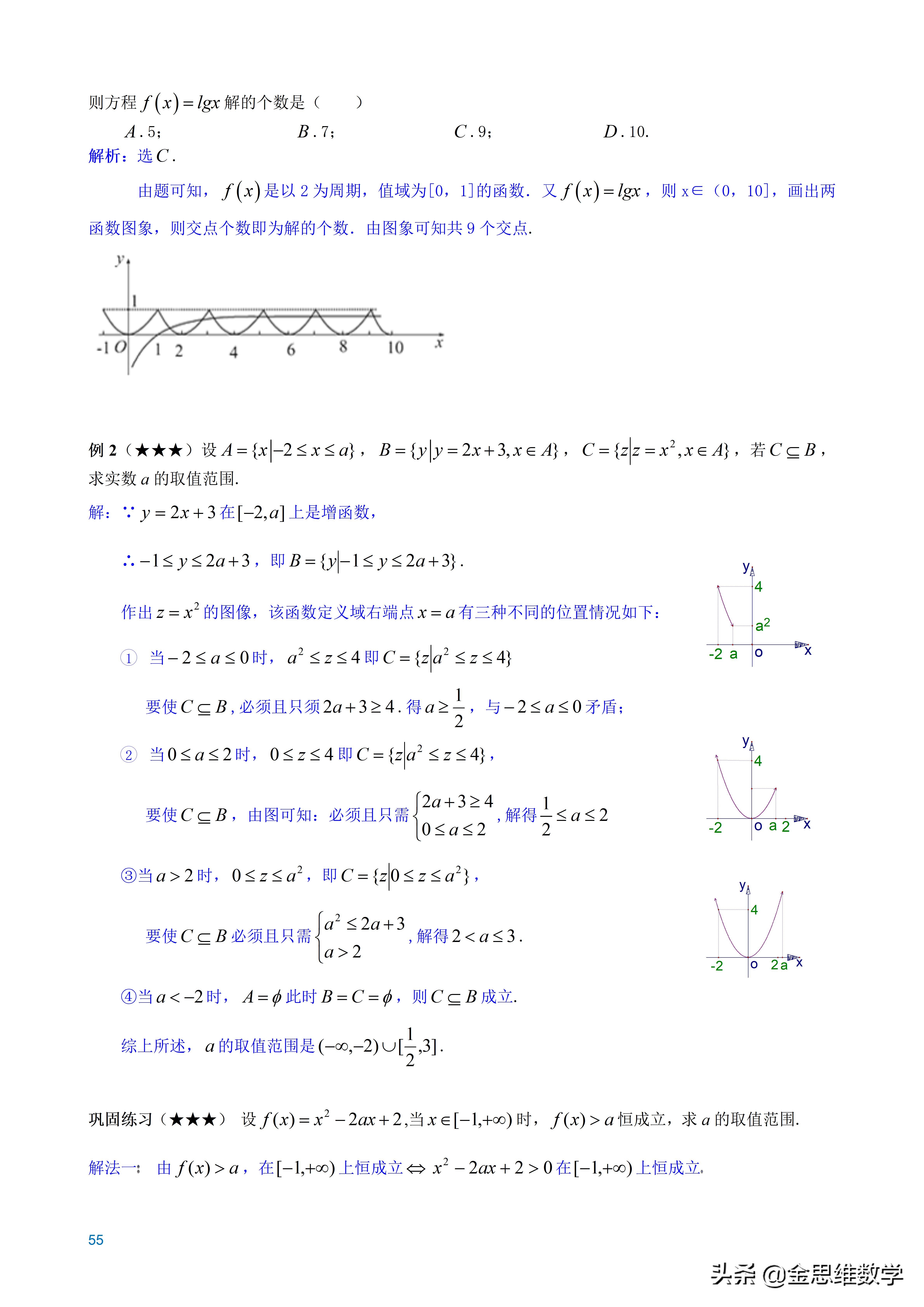 全套高中数学讲义,高中数学微专题讲义