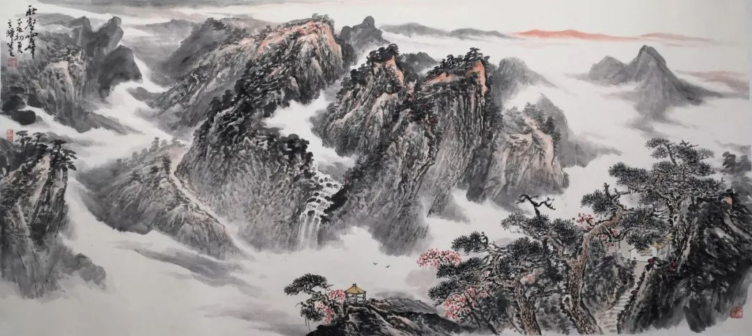 「艺展中国」汪文晖国画山水作品欣赏（2021迎春展）