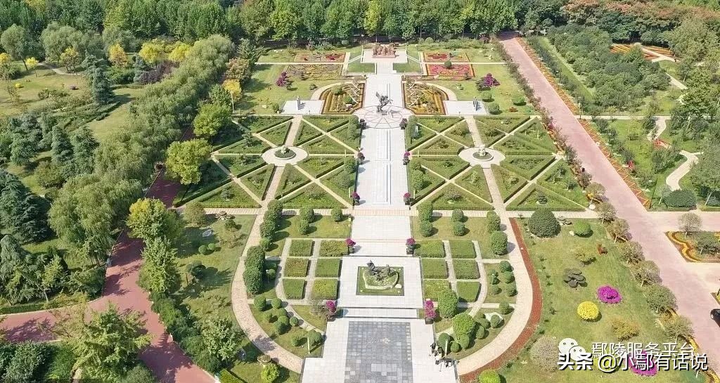 鄢陵花博园导览图,航拍鄢陵县唐韵樱花园