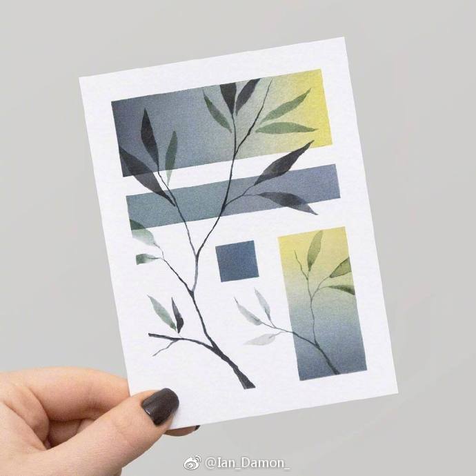 水彩花朵色卡,风景水彩24色配色公式