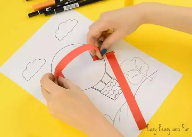 幼儿园气球手工贴画,气球创意手工